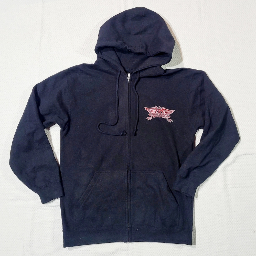 2009 Aerosmith Full Zip Black Rag Doll Merch Women"s  Hoodie size Large